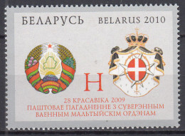 Bielorusia - Correo 2010 Yvert 698 ** Mnh Orden Militar De Malta - Belarus