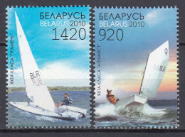 Bielorusia - Correo 2010 Yvert 699/700 ** Mnh Deportes - Veleros De Competición - Belarus