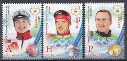 Bielorusia - Correo 2010 Yvert 702/704 ** Mnh Juego Olimpicos De Vancouver - Dep - Belarus