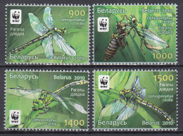 Bielorusia - Correo 2010 Yvert 707/10 ** Mnh WWF - Fauna - Insectos - Belarus