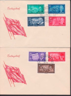 Führer Der Dt. Arbeiterbewegung, (FDC 472/78), FranzMehring, Rosa Luxemburg, August Bebel, W. Liebknech - 1950-1970