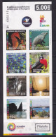 ECUADOR-2015-BIRD-SEA LIFE -SHEET-SELF ADHESIVE-MNH. - Ranas