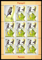 ROMANIA 2011** - Pappagalli / Parrots - Sheet MNH. - Papagayos