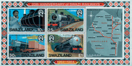 59064 MNH SWAZILANDIA 1984 20 ANIVERSARIO DEL FERROCARRIL DE SWAZILANDIA - Swaziland (1968-...)