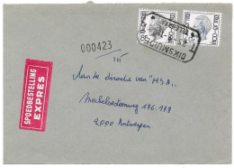 Telegraaf T DIKSMUIDE T  25.9.1979 Expres Naar Antwerpen Elstrom 8 + 40 Fr - Cartas & Documentos