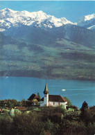 SUISSE - Sigriswil (Thunersee) - Kirche - Dreispitz - Blumlisalp Doldenhorn - Carte Postale - Sigriswil