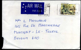 Cover To Montigny-le-Tilleul, Belgium  - Cartas & Documentos