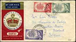 Cover To Wauthier-Braine, Belgium -- "Coronation Elizabeth R 1953" - Lettres & Documents