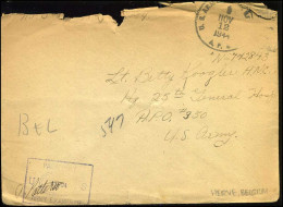 Cover - U.S. Army, 12 Nev. 1944 - Passed By US 437/04 Army Examiner - Guerre 40-45 (Lettres & Documents)