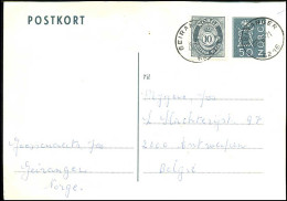 Norway - Postkort To Antwerp, Belgium - Lettres & Documents