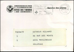 Luxembourg - Card To Marcinelle, Belgium - "Administration Des Postes Et Télécommunications" - Covers & Documents