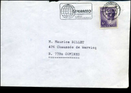 Luxembourg - Cover To Comines, Belgium - Briefe U. Dokumente