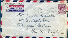 Forces Mail - To Farlington, England - Singapur (...-1959)