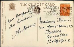 Post Card  -- To Ixelles, Brussels, Belgium - 1903-1954 Kings