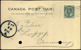Post Card  -- To Leizpzig, Germany -- 1908 - 1903-1954 De Koningen