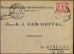 Bestelkaart Voor Boekwerken Enz. - "Firma A.J. Van Huffel, Utrecht" - Cartas & Documentos