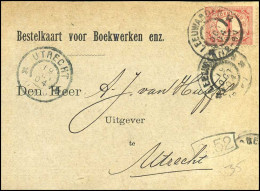 Bestelkaart Voor Boekwerken Enz. - "Firma A.J. Van Huffel, Utrecht" - Cartas & Documentos