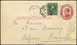 Postal Stationary - From Birmingham, Alabama To Bruxelles, Belgium - 1921-40