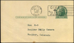 Postal Stationary - From Boulder, Colorado - 1941-60