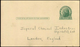 Postal Stationary - From Chicago To London, GB - 1921-40