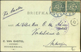 Briefkaart - "C. Van Gastel, Apotheker, Roosendaal" - Cartas & Documentos