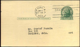 Postal Stationary - From New York, N.Y. - 1941-60