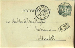 Briefkaart - "Algemeene Binnen- & Buitenlansche Boekhandel, Papier- & Kunsthandel, Amersfoort" - Lettres & Documents