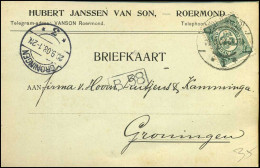 Briefkaart - "Hubert Janssen Van Son, Roermond" - Lettres & Documents