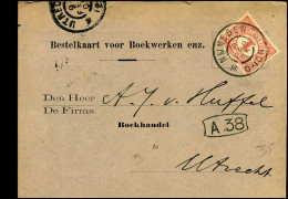 Bestelkaart Voor Boekwerken Enz. - "A.J. Van Huffel, Utrecht" - Lettres & Documents