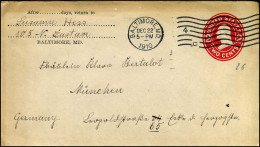 Cover From Baltimore, Maryland To München, Germany - Covers & Documents