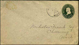 Cover To Chesaning, Michigan - Covers & Documents