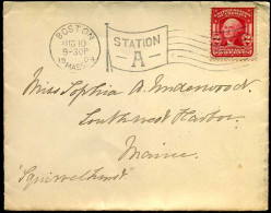 Cover From Boston To Southwest Harbor, Maine - Lettres & Documents