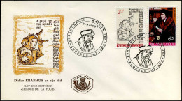 FDC - 1428 + 1431 - Erasmus En Zijn Tijd - 1961-1970