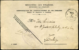 Ministère Des Finances / Ministerie Van Financiën - Administration De L'enregistrement Et Des Domaines -- Soignies - Storia Postale