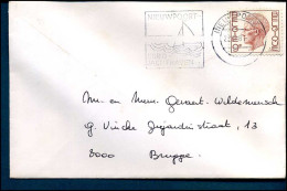 Cover From Nieuwpoort To Brugge - Storia Postale