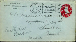 Cover From Boston, Massachusetts To South West Harbor, Maine - 1901-20