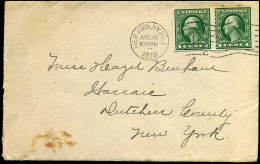 Cover From New York - Lettres & Documents