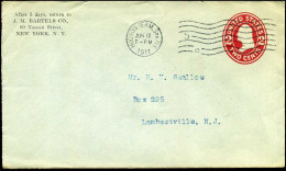 Cover From Hudson Terminal Station, New York To Lambertville, New Jersey - 1901-20