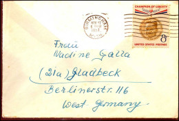 Cover From Birmingham, Michigan To Gladbeck, Germany - Covers & Documents