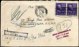 Cover From New Brunswick, New Jersey To New York - 2c. 1941-1960 Cartas & Documentos