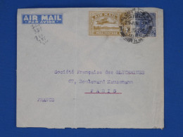 DR2 BRTISH  INDIA LETTRE 1934   CALCUTTA  A  PARIS FRANCE    +AFF INTERESSANT+ - 1911-35 King George V