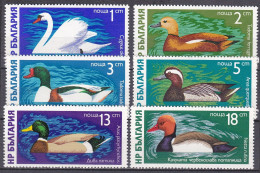 Bulgarien Bulgaria 1976 - Mi.Nr. 2474 - 2479 - Postfrisch MNH - Tiere Animals Vögel Birds Enten Ducks - Canards