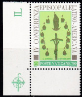 Vatican, 1992, 1070, MNH **,   Vollversammlung Der Lateinamerikanischen Bischöfe, Santo Domingo. - Unused Stamps