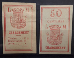 Guerre Franco Prussienne 1870, Office LORIN MAURY, Paris , No 3 Et 6 , 50 C Rouge CHARGEMENT  Neufs (*) , BTB - Francobolli Di Guerra