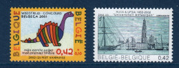 Belgique, België, **, Yv 3051, 3052, Mi 3106, 3107, **, - Unused Stamps