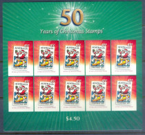 IR23- Australia 2007. 50 Years Of Christmas Stamps. Self Adhesive Stamps. Stamp On Stamp - Mint Stamps