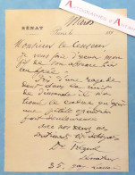 ● L.A.S Circa 1890 Paul FREZEL Né à Varilhes (Ariège) Médecin Sénateur Lettre Autographe 35 Rue Gay Lussac - Sénat - Politiques & Militaires