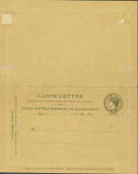 Carte Lettre Corps Expéditionnaire De Madagascar République Française Tête 1895 Neuve Franchise Postale Loi 1871 - Cartoline-lettere