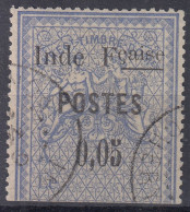 TIMBRE INDE FRANCAISE FISCAL COUPE & SURCHARGE N° 24 OBLITERATION LEGERE - Usados