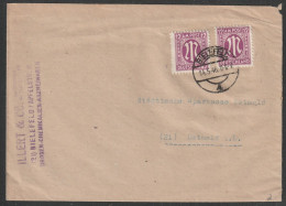 Bizone: 1946, Fernbrief In MeF (2), Deutscher Druck Mi. Nr. 23 Nach Detmold,  Tagesstpl. BIELEFELD - Briefe U. Dokumente